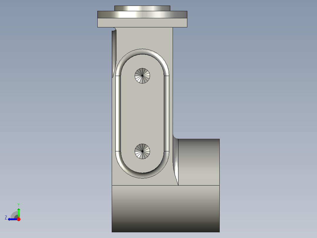 阀体底座机械加工工艺规程及工艺装备夹具设计【含CAD图和全套卡片】右视图