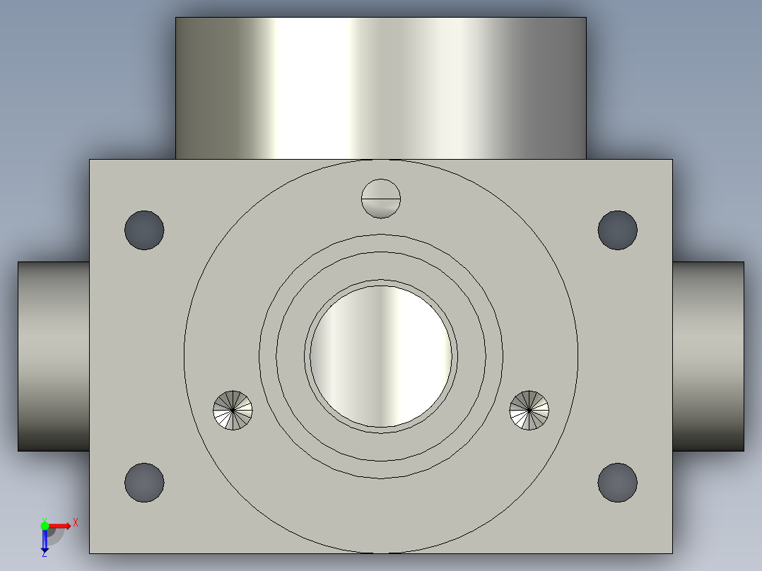 阀体底座机械加工工艺规程及工艺装备夹具设计【含CAD图和全套卡片】俯视图
