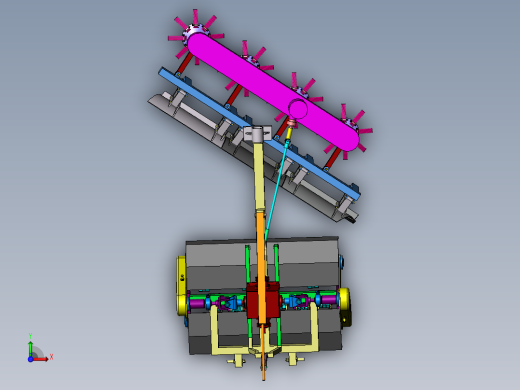 破冰除雪机二维CAD+三维SW和说明书前视缩略图