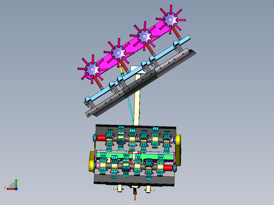破冰除雪机二维CAD+三维SW和说明书后视图