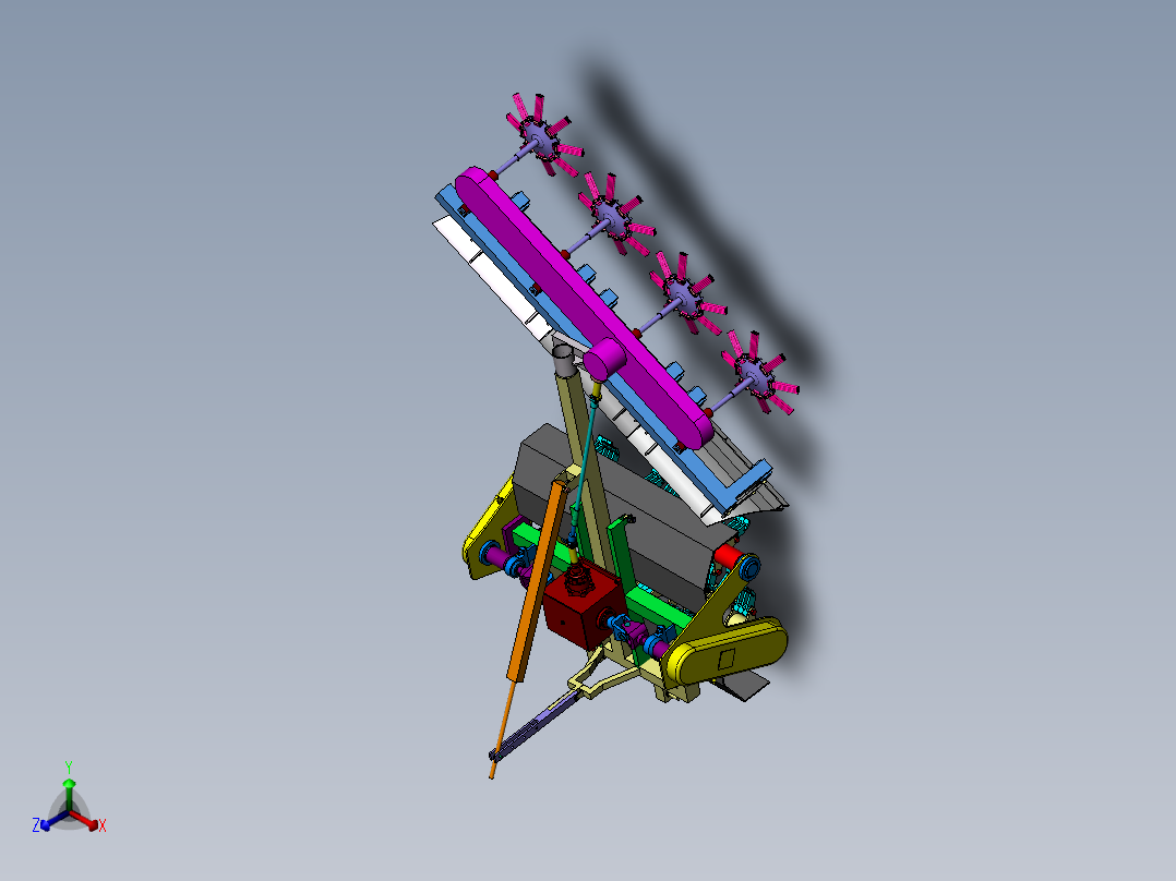 破冰除雪机二维CAD+三维SW和说明书正等轴测图