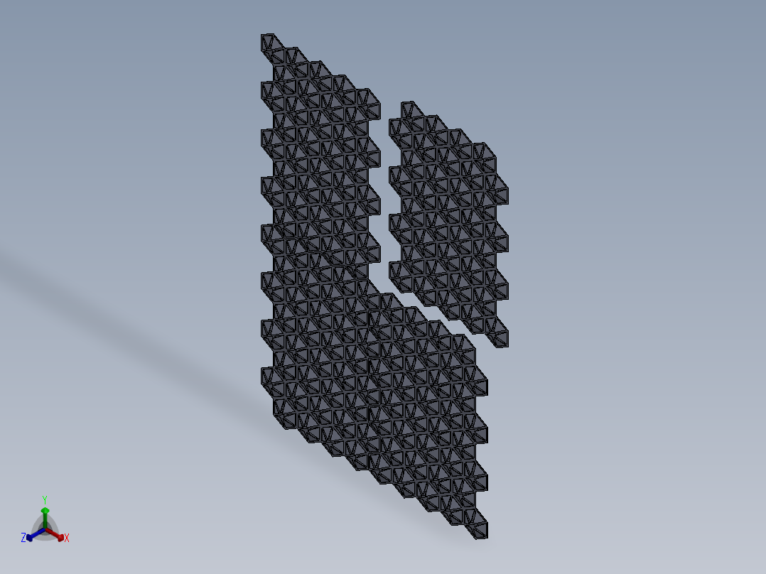 墙板正等轴测图