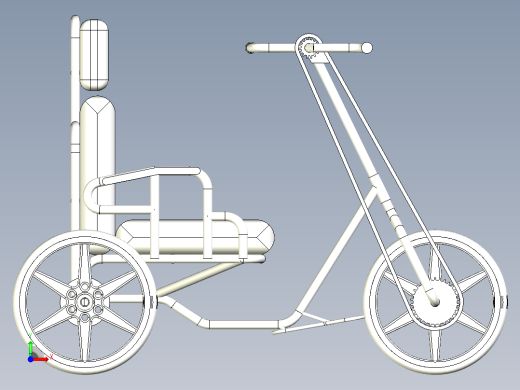 57---轮椅自行车SW三维图纸sw2015三维图纸模型设计图纸前视缩略图