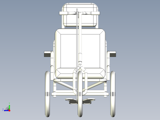 57---轮椅自行车SW三维图纸sw2015三维图纸模型设计图纸右视缩略图