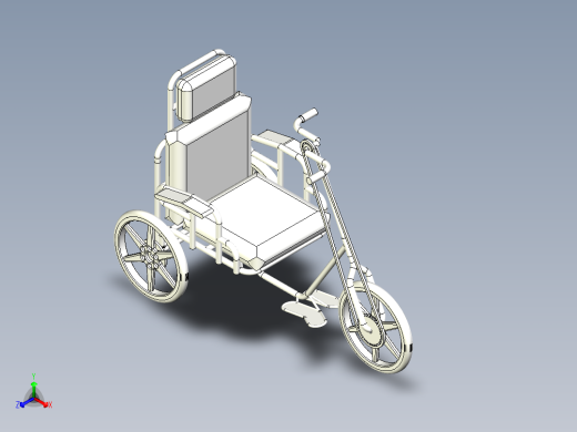 57---轮椅自行车SW三维图纸sw2015三维图纸模型设计图纸正等轴测缩略图