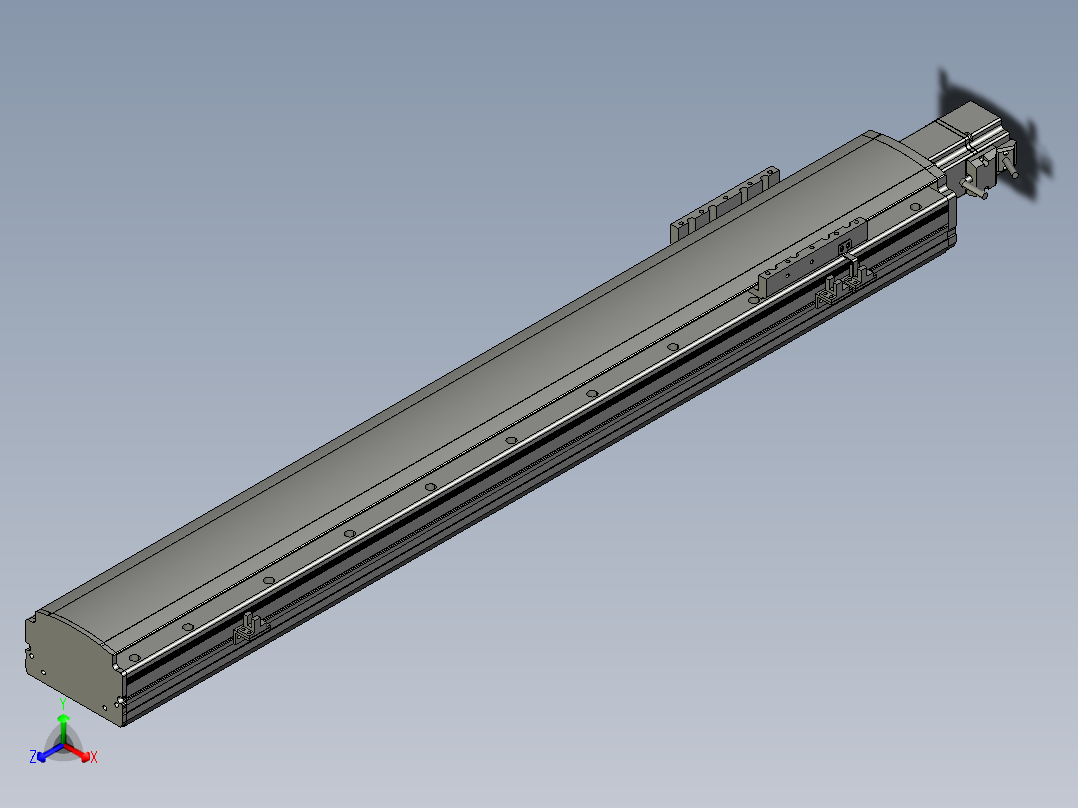 半封闭丝杆滑台MT120BS.L#.750.BC.P40.C3主视图