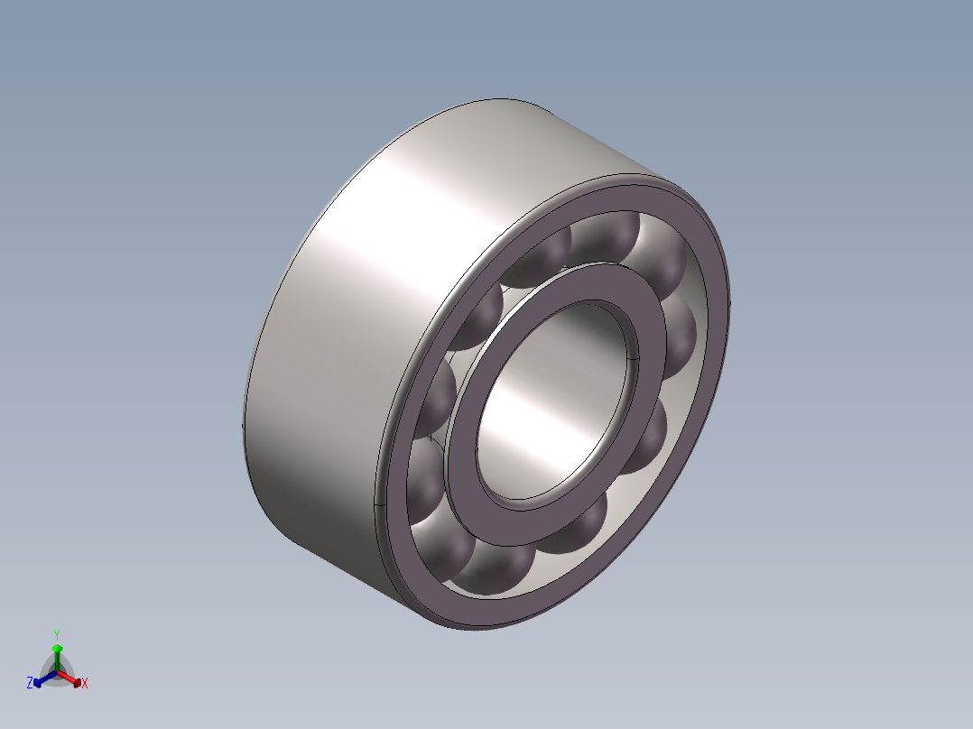 调心滚子轴承2202(带防尘盖)-Idea.a正等轴测图