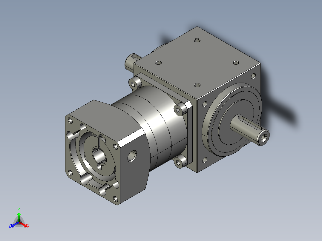 HZT75FH-L2-(A)-S2-P2-(14-30-50-M4-70)正等轴测图