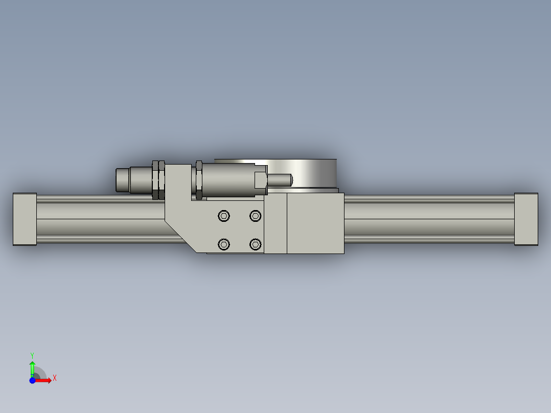 旋转气爪PRY40S-180前视图