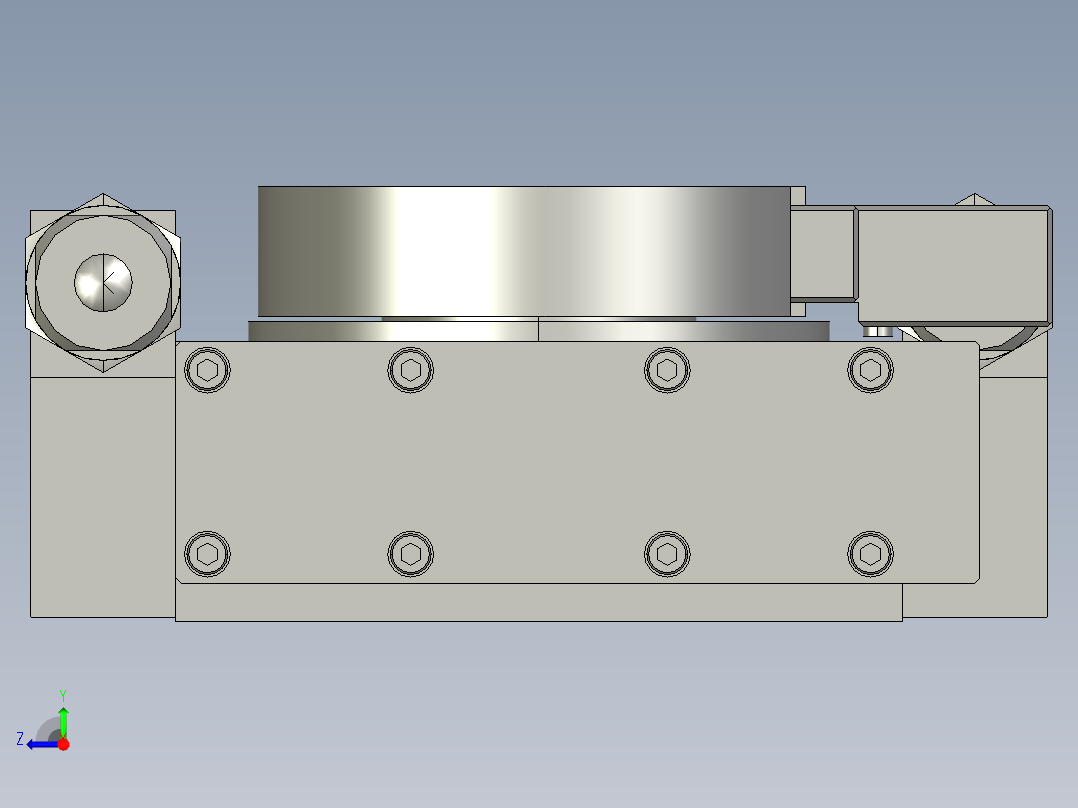 旋转气爪PRY40S-180右视图