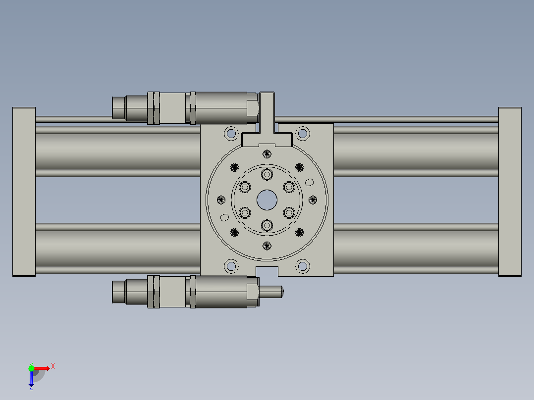旋转气爪PRY40S-180俯视图
