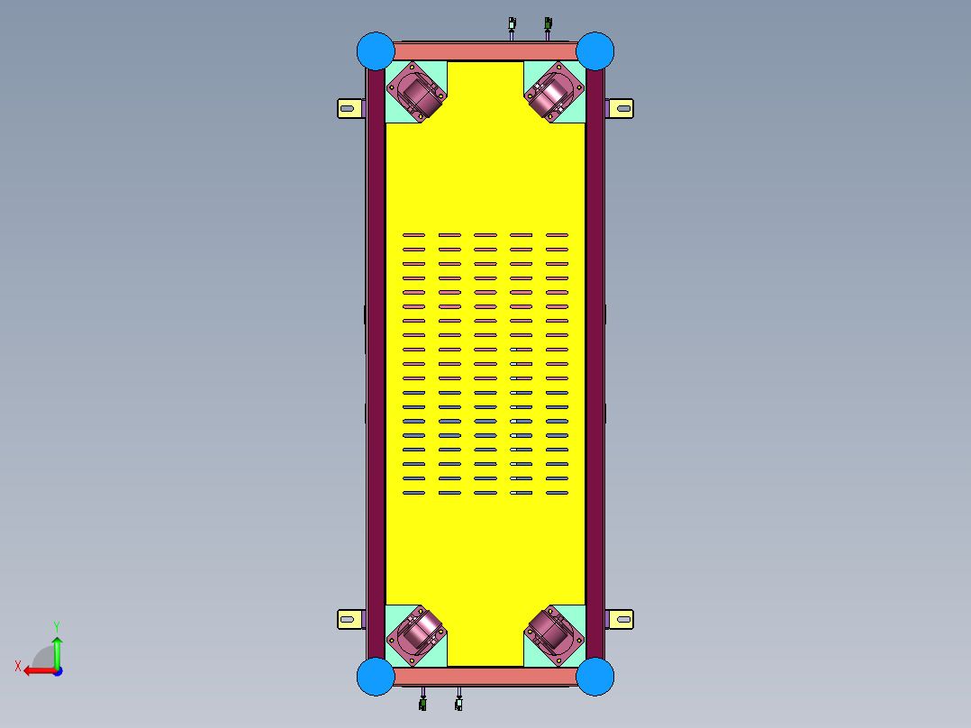 tray盘上料及空盘回收层叠机构后视图