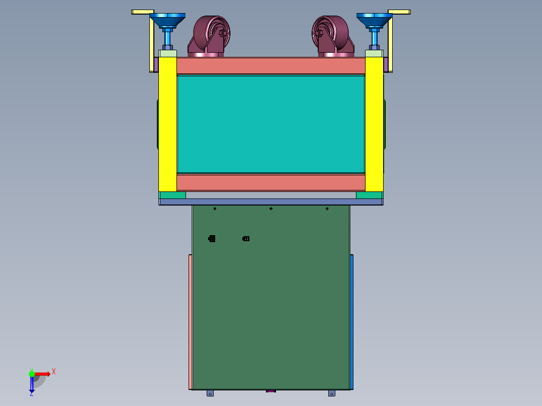 tray盘上料及空盘回收层叠机构俯视图