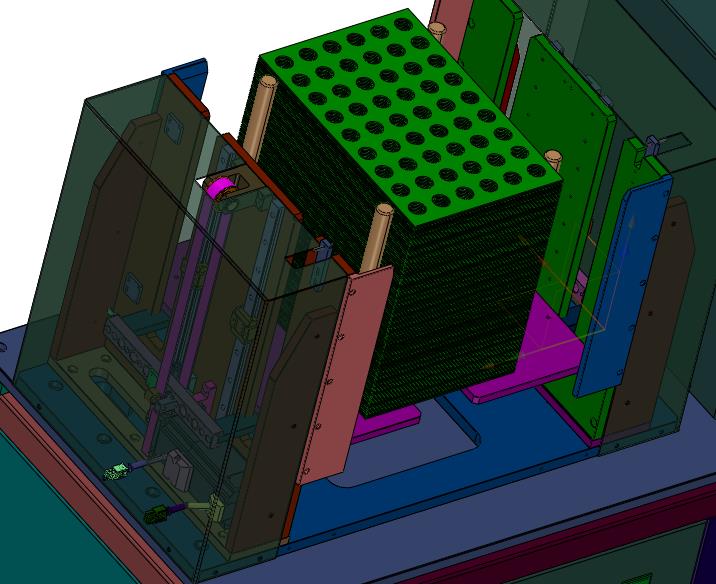 tray盘上料及空盘回收层叠机构