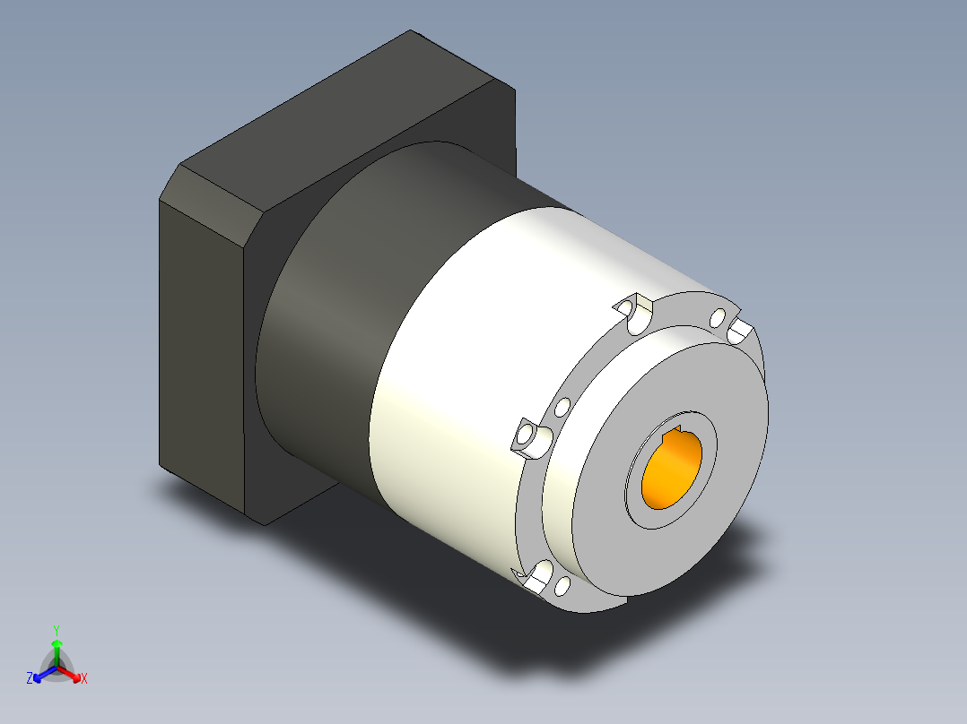 直齿孔PLE160-L1 42-114.3-200-M12.stp正等轴测图