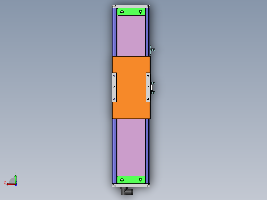 MCH丝杆全封闭MCH10-M-100WB后视图
