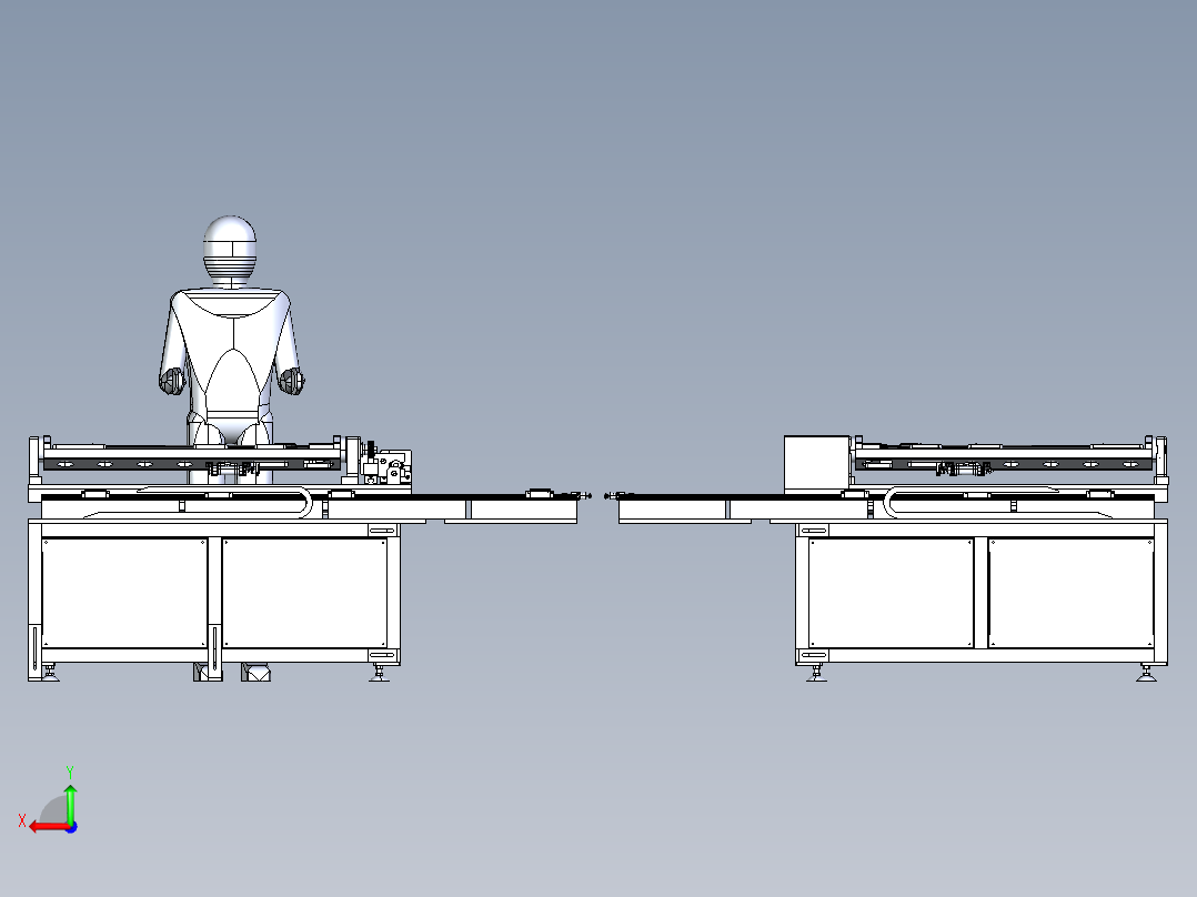 激光焊接工装后视图