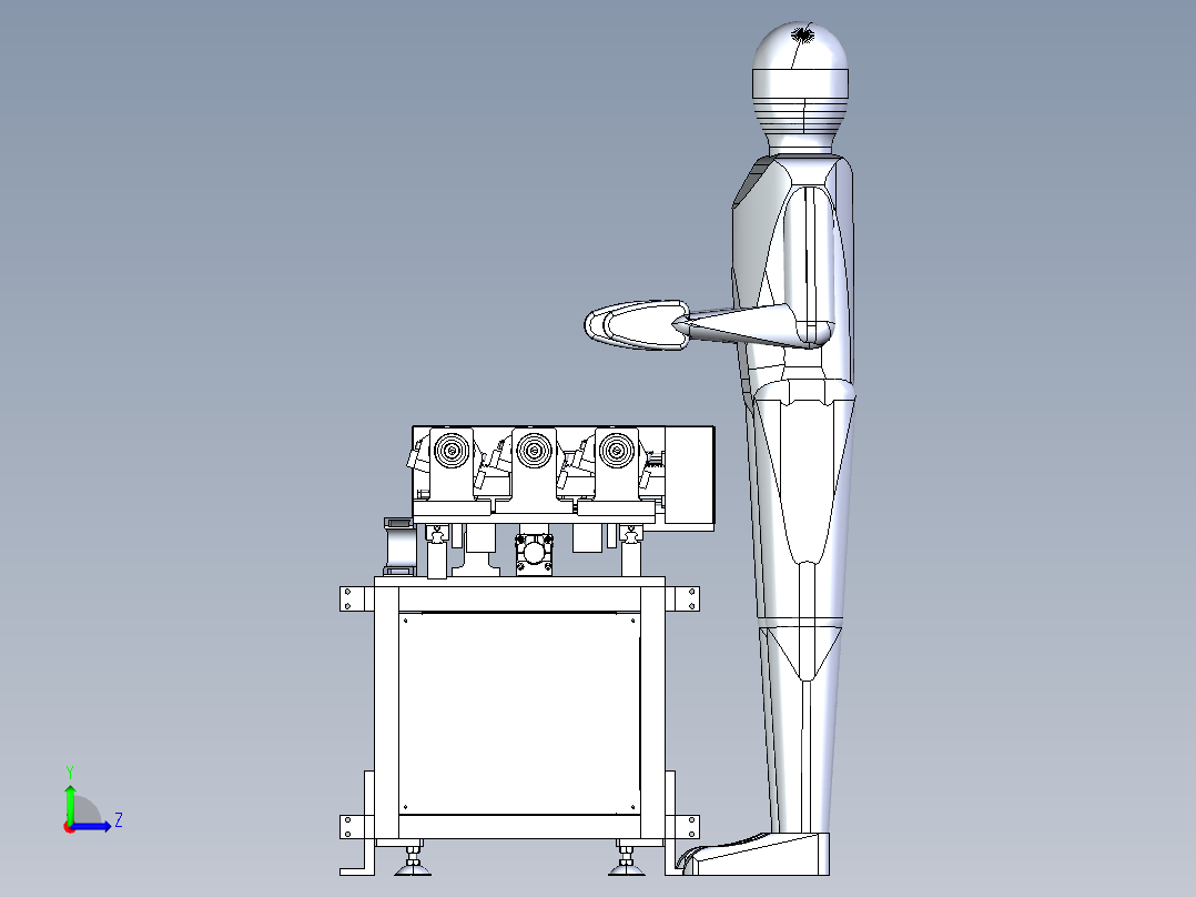 激光焊接工装左视图
