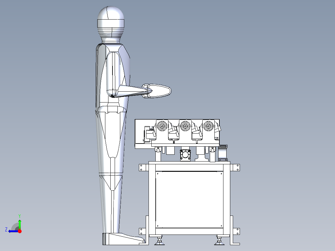 激光焊接工装右视图