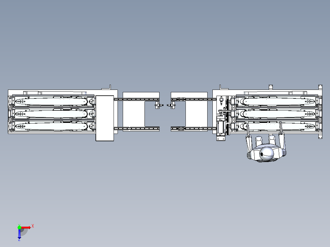 激光焊接工装俯视图