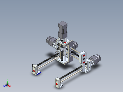 电机丝杠式三轴移动框架