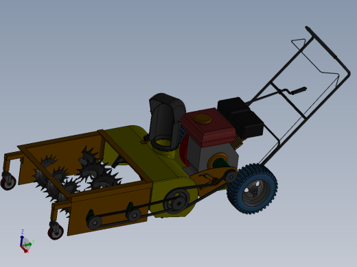 小型路面除冰装置设计-除雪机三维UG模型3D建模+CAD图纸+说明