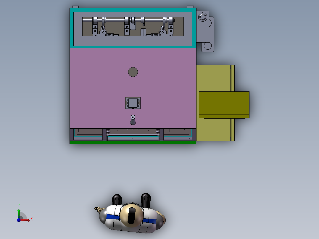特殊齿轮加工制造一体机设备前视图