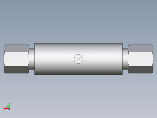 卡套式工业通用硬管接头EO_Weld_bulkhead_fitting_ESV06L后视缩略图