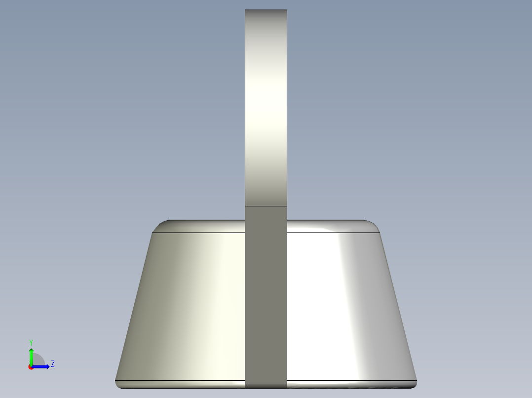 蝶形螺母左视图