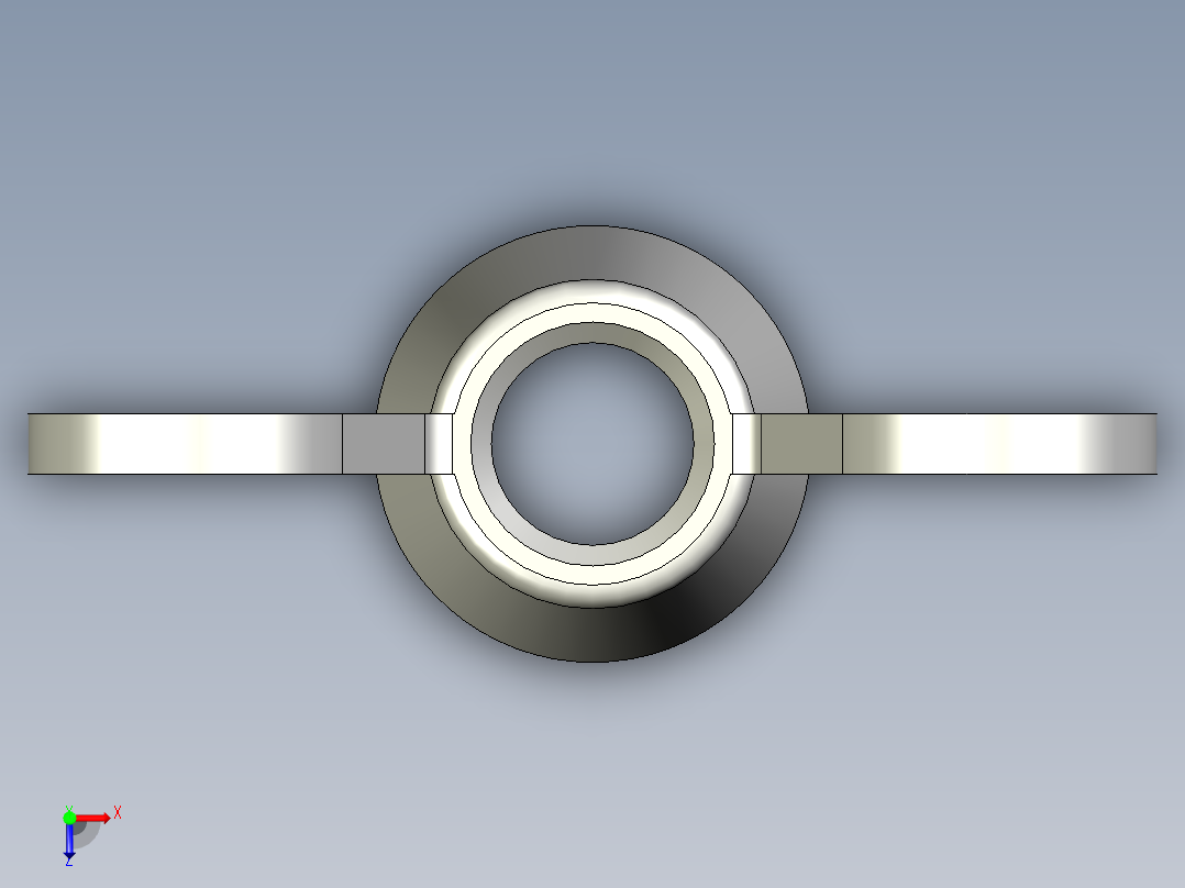 蝶形螺母俯视图