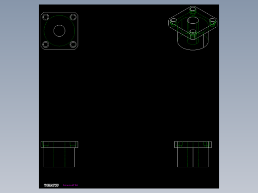 軸承座(雙軸承型)BSWN-2D多系列多零件图纸模型
