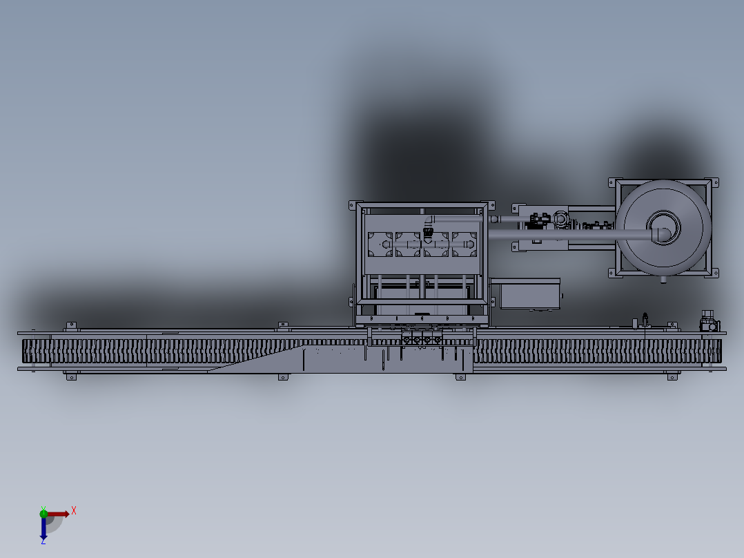 装瓶机sw18俯视图