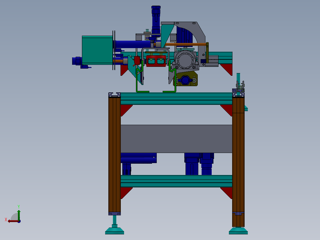 塑胶件自动加螺纹设备sw17可编辑后视图