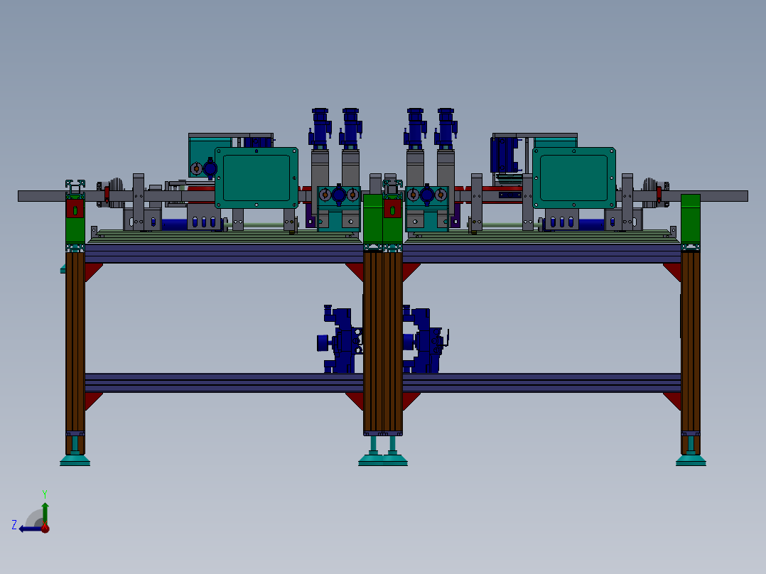 塑胶件自动加螺纹设备sw17可编辑右视图