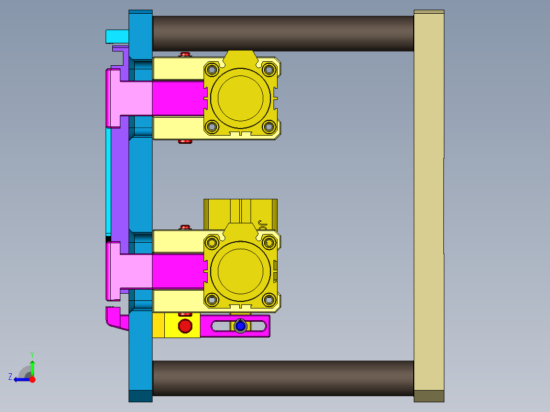 PG1-A-CNC1笔记本CNC工装夹具三维模型飞面-阳极版-210508右视图