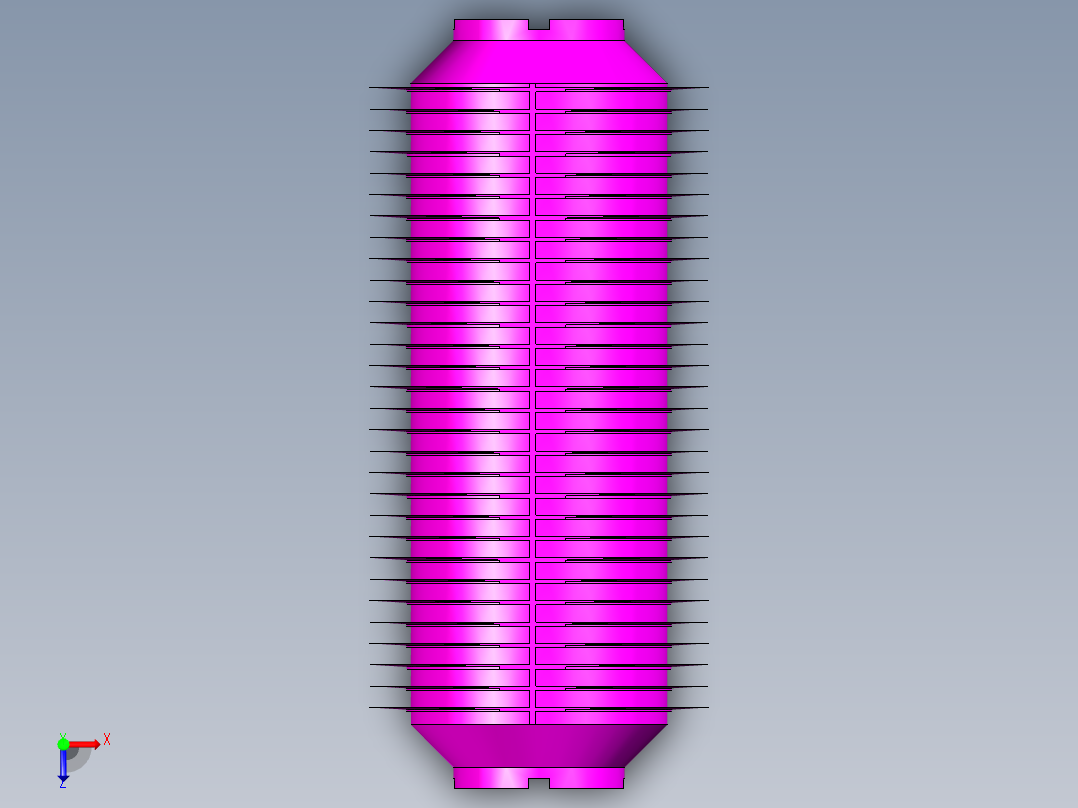 多功能切片切丝机结构设计ug10.0.rar俯视图