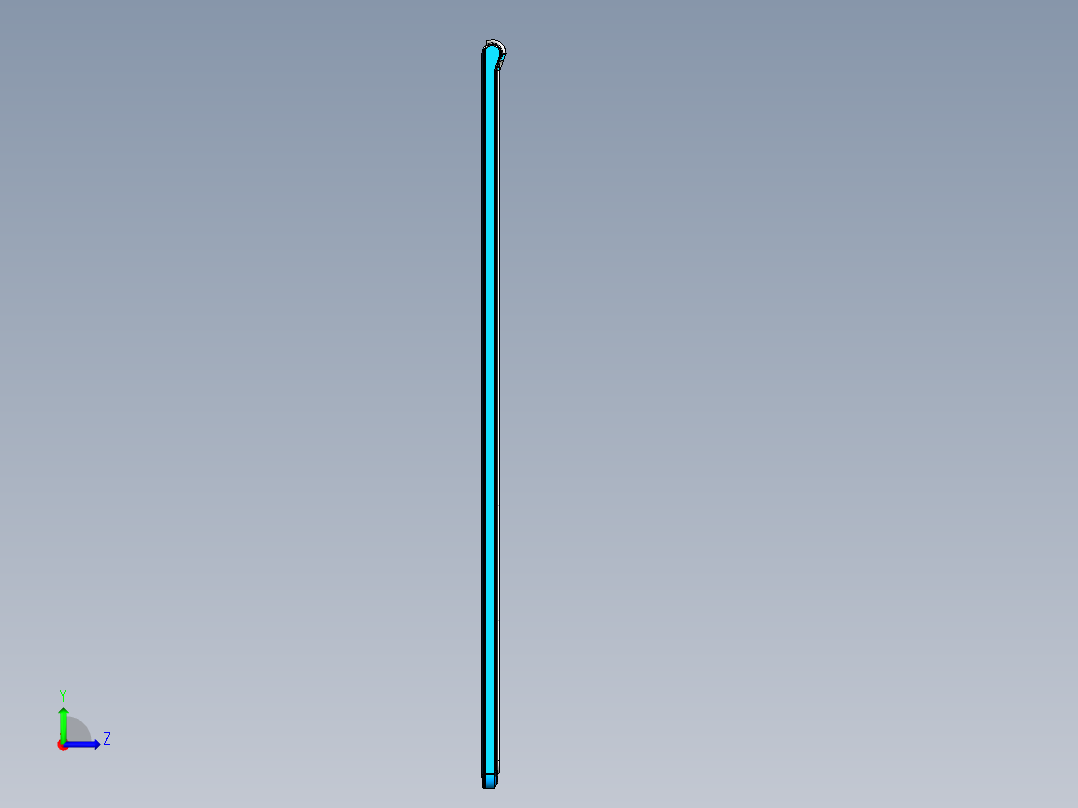 屏幕外壳精铣转轴刀路程序UG模型左视图