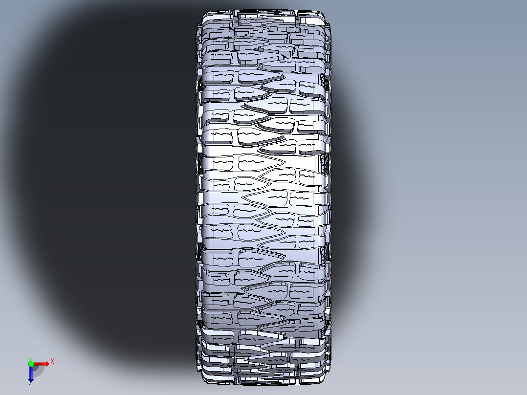 轮胎、车轮、轮毂(163)俯视图