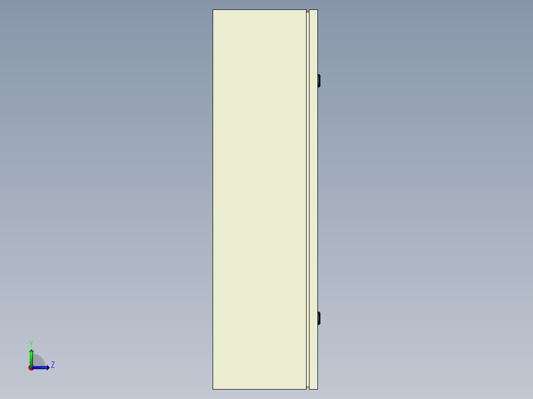 电气面板左视图