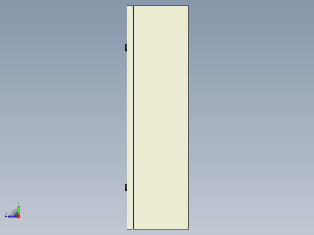 电气面板右视图