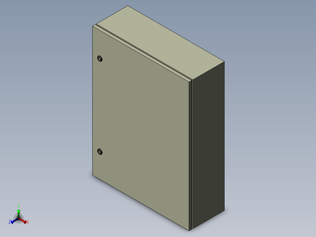 电气面板正等轴测图