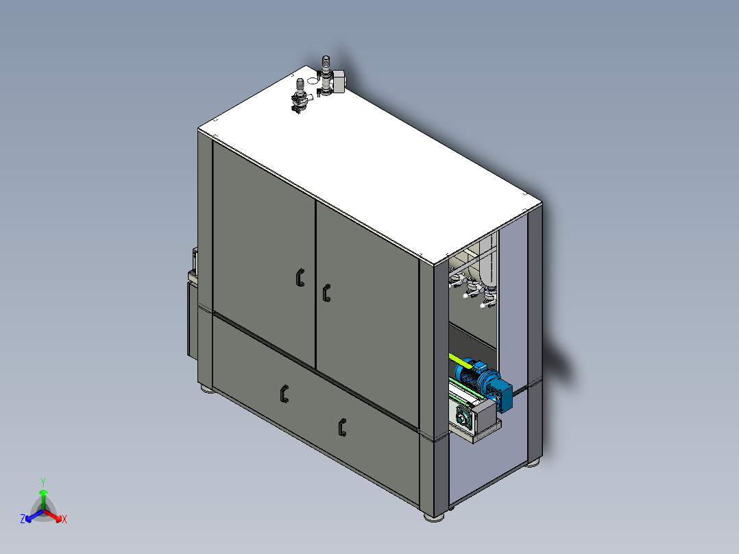 12头直线灌装机模型