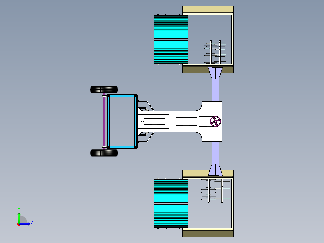 收割机sw18可编辑左视图