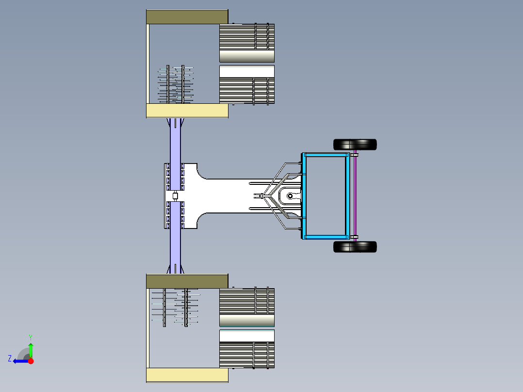 收割机sw18可编辑右视图