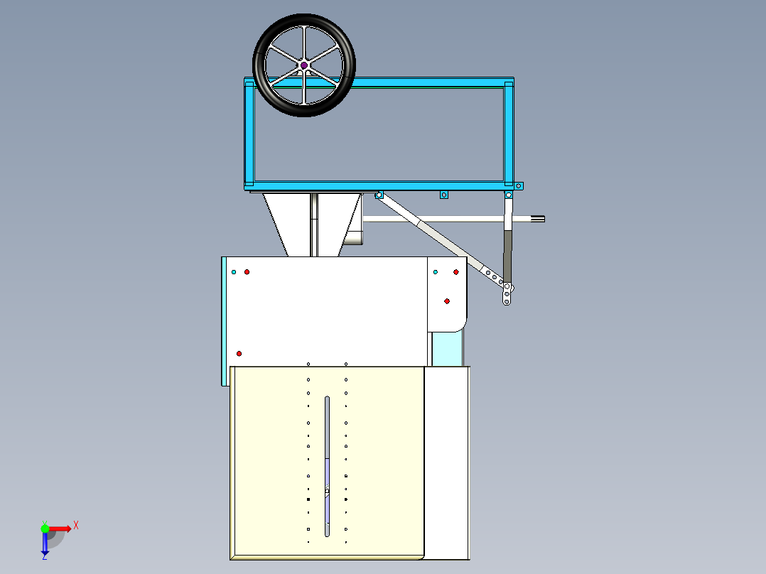 收割机sw18可编辑俯视图