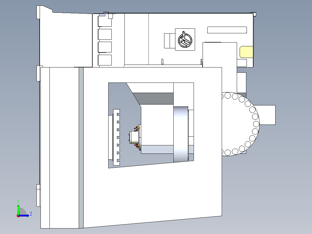 B3004052-哈斯HAAS VF-3 YT加工中心左视图