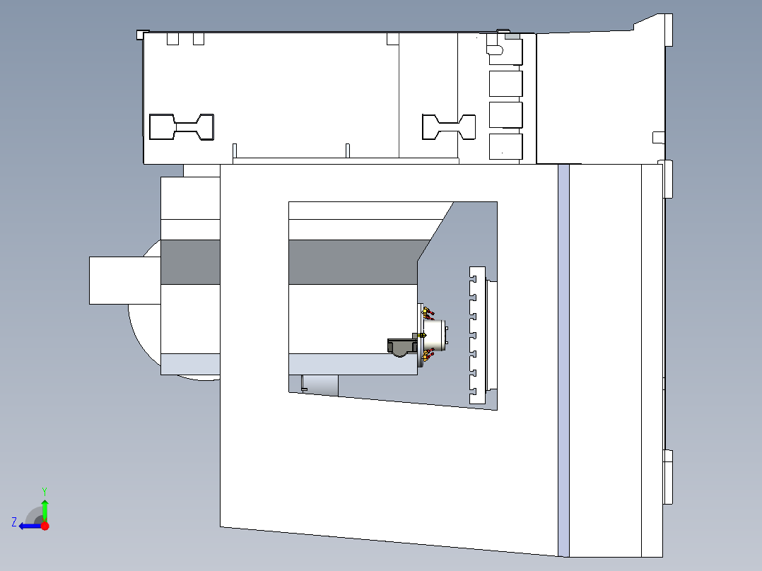B3004052-哈斯HAAS VF-3 YT加工中心右视图
