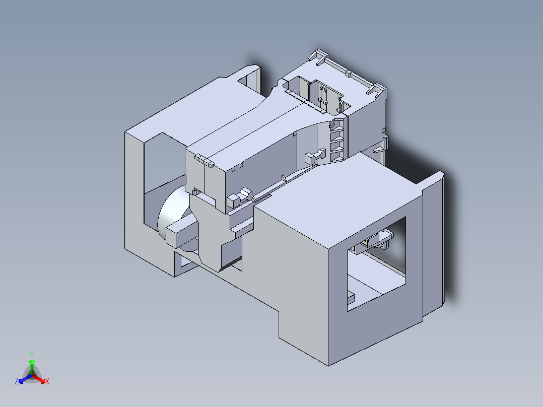 B3004052-哈斯HAAS VF-3 YT加工中心正等轴测图
