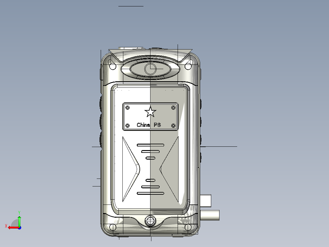 三防智能老人机（整机）后视图