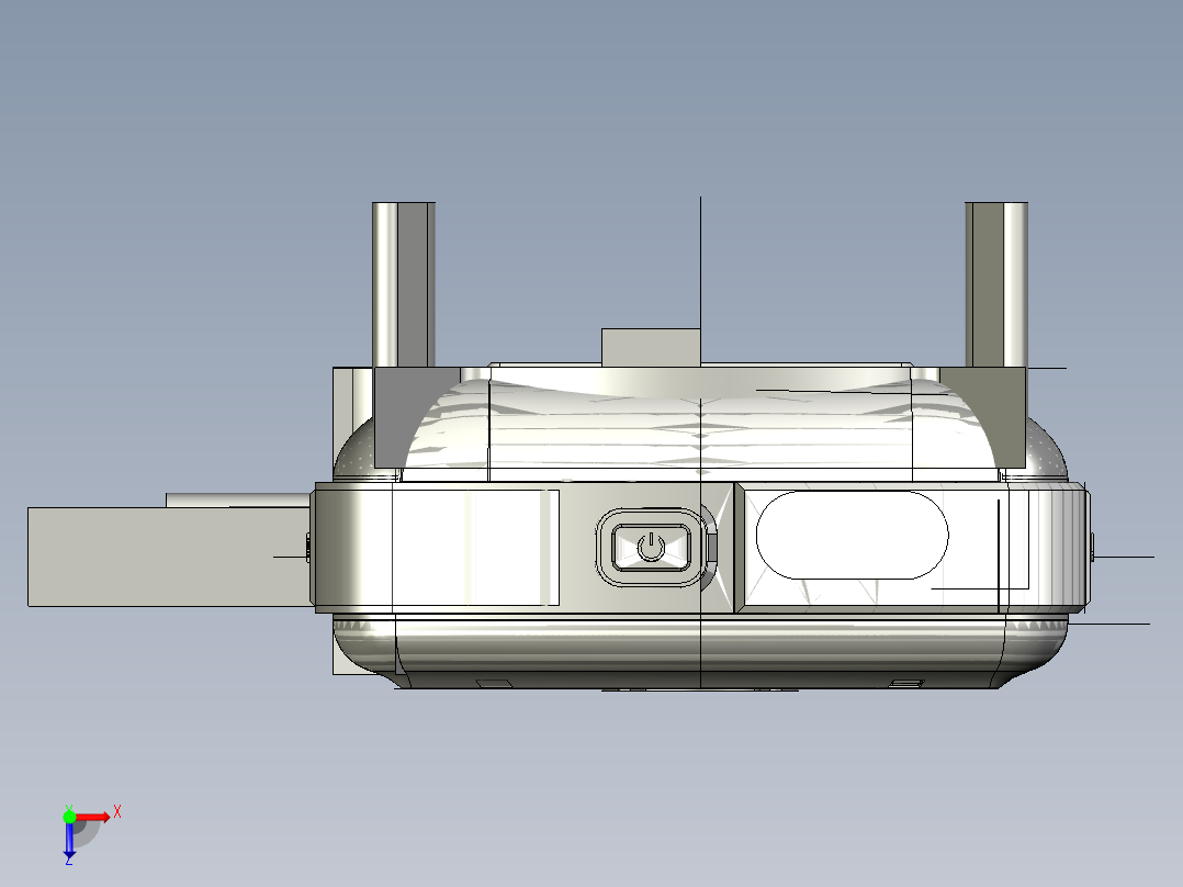 三防智能老人机（整机）俯视图